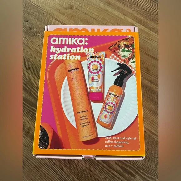 amika Hydration Station Hair Set - Orange & Pink Accents - Picture 2 of 2